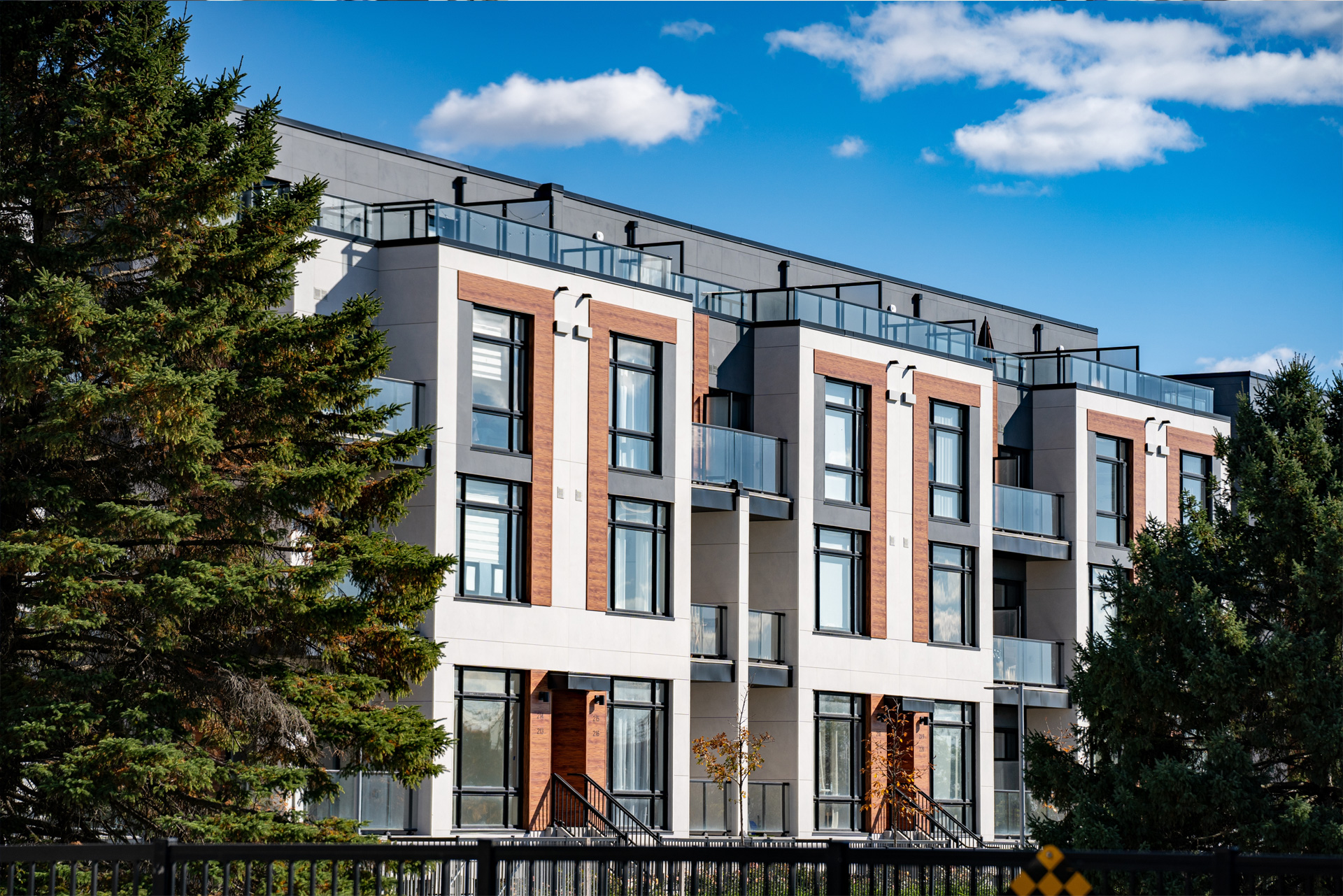 Apartment buildings served by property managers
